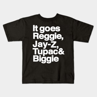 Til I Collapse Helvetica Hip-Hop Legends Kids T-Shirt